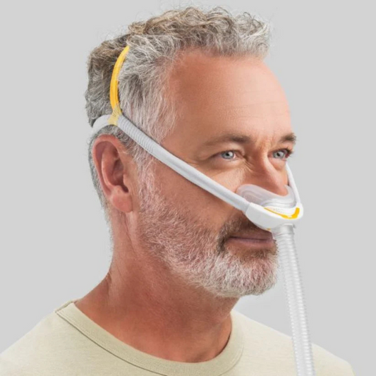 Solo Nasal Mask Fully assembled with headgear By Fisher & Paykel